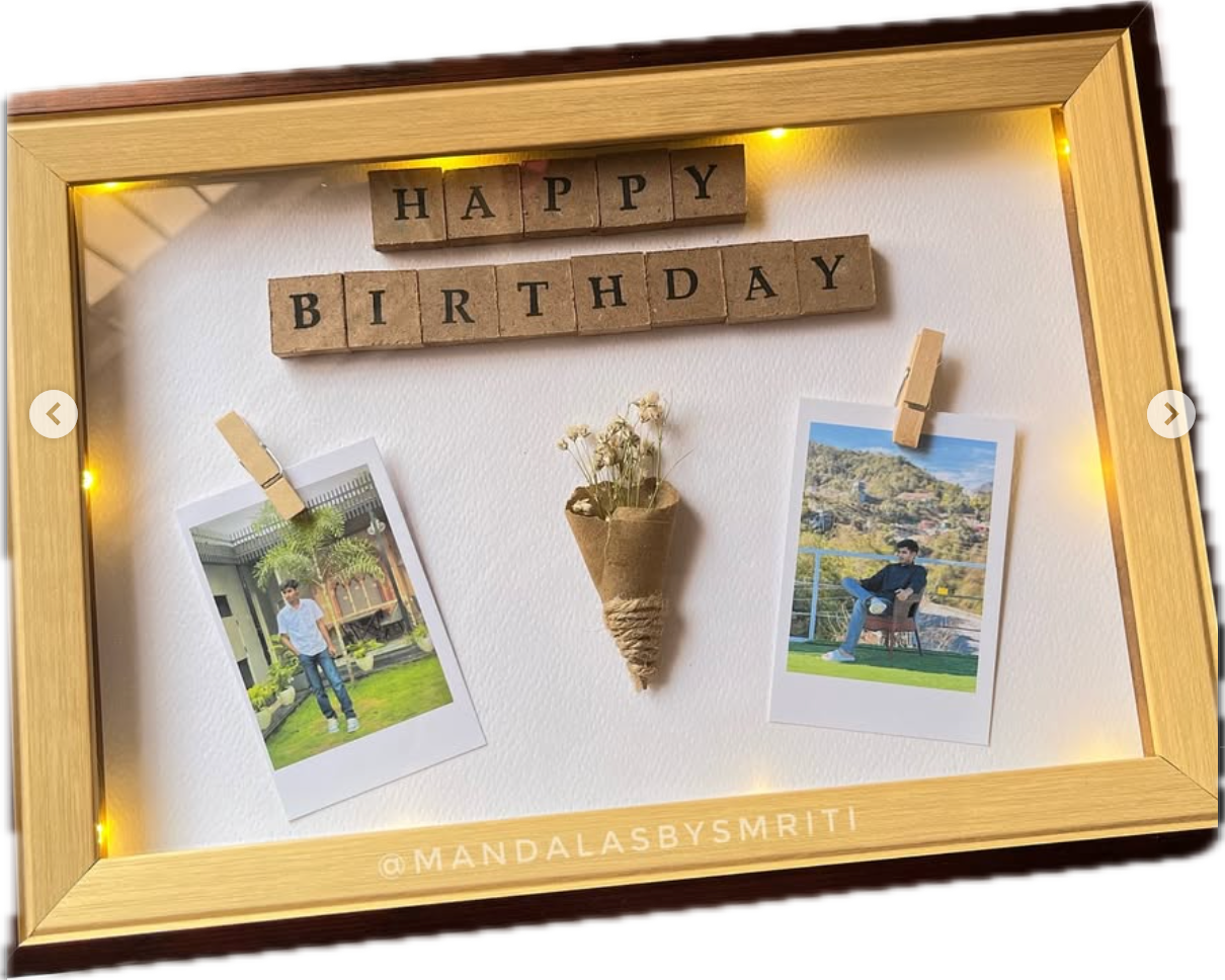 Customised Birthday/Anniversary Box Frame Gift